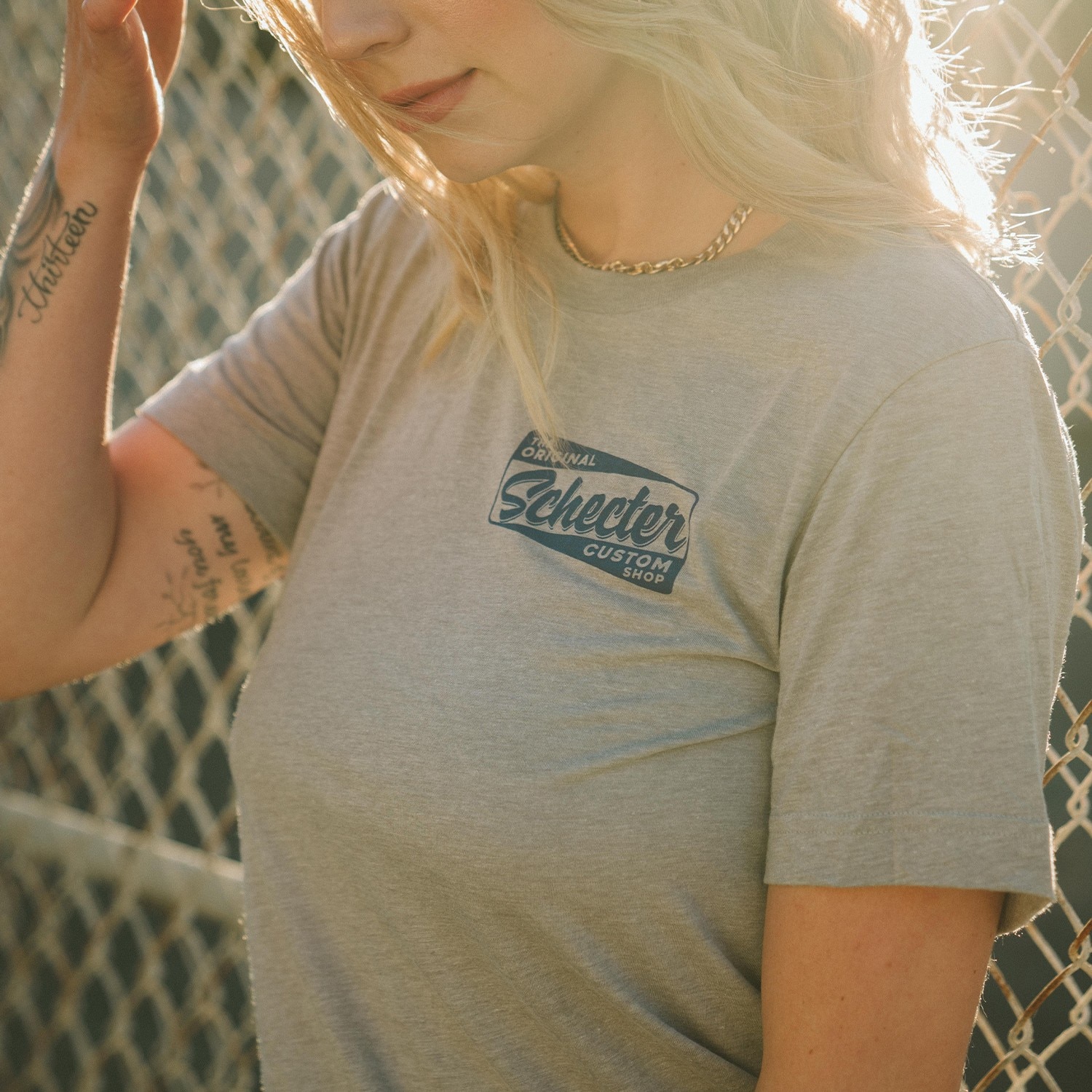 Original California Custom Shop Grey Retro-Style Tee